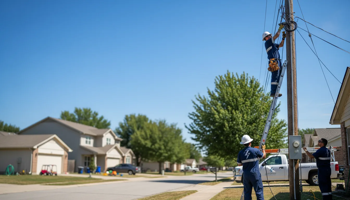 Residential electrician providing installation services in Myrtle, MO